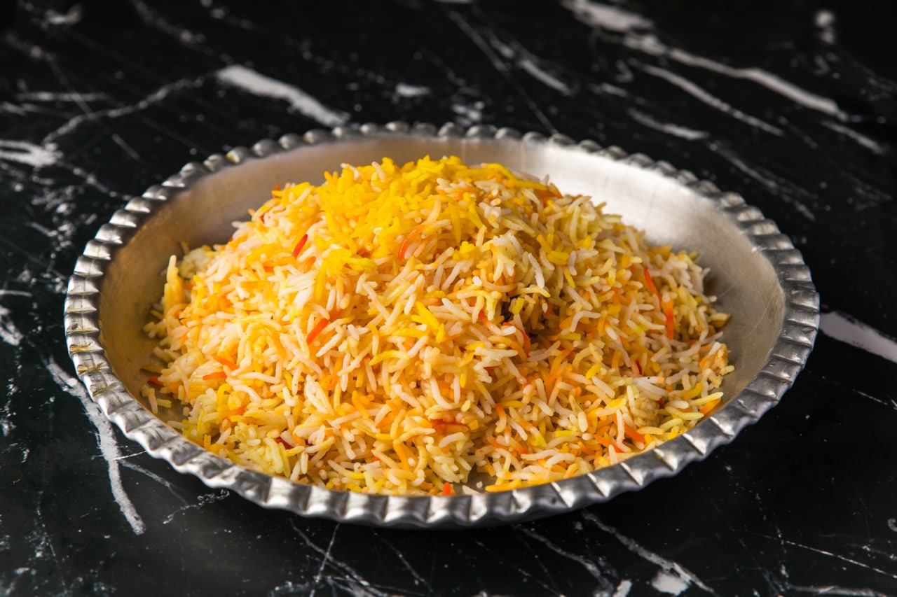 Chicken biryani at Alvand Restaurant